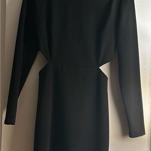 Express Black Sheath Mini Dress with Dolman Sleeves